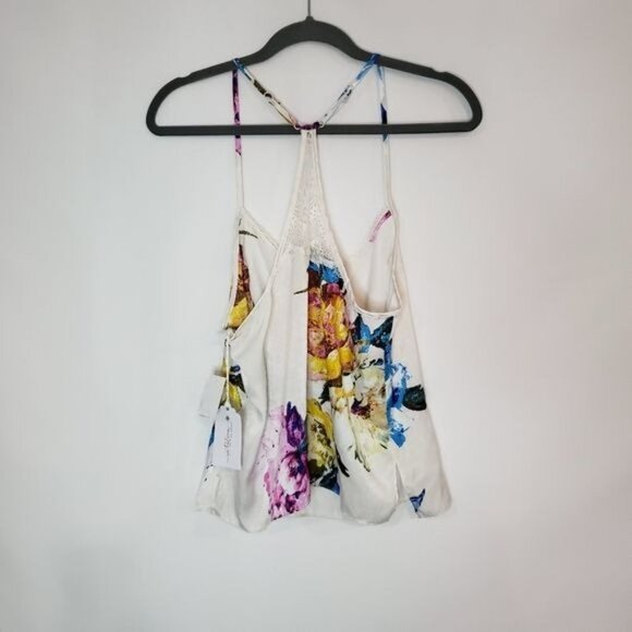 NWT In Bloom by Jonquil Floral Still in Love Satin Cami Tank Size Small - Picture 6 of 6